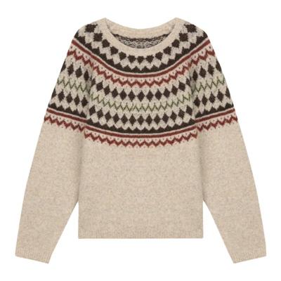 solighter法式羊毛费尔岛毛衣