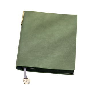 文创艺原创简约风笔记本本子插笔A5软面皮质柔软商务办公横线记事本工作记录纪要日程安排日记本定制可印logo