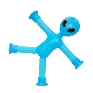 吸盘外星人拉伸管 创意变形伸缩玩具儿童小礼物机器人奖品搞怪