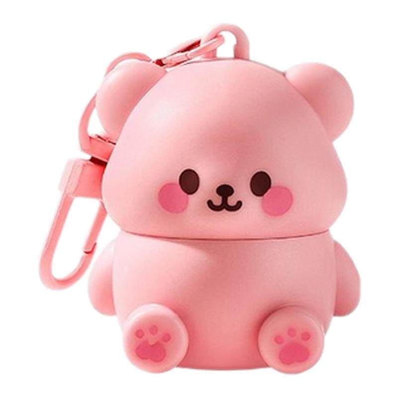 水果熊萌宠唇膏儿童滋润秋冬保湿补水天然温和防干裂挂件小男女孩