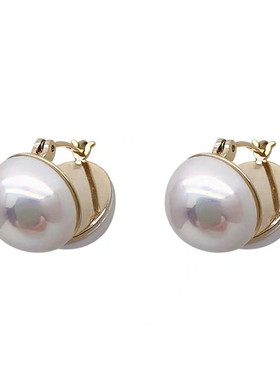 韩国东大门珍珠耳钉耳环时尚耳坠