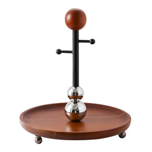 轻奢桌面首饰挂架饰品家用托盘创意桌面整理入户玄关钥匙收纳展示