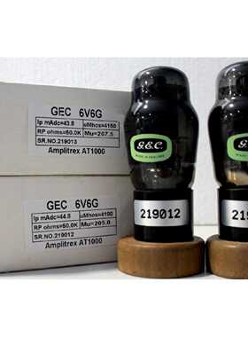 议价GEC 6V6G 黑色玻璃英格兰制造 Amplitrex AT1000