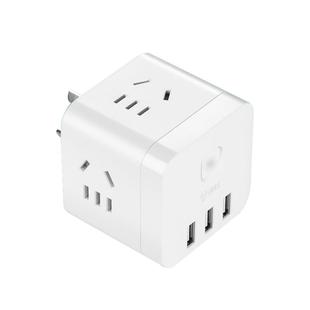 公牛多功能魔方插座扩展插头转换器家用桌面充电站多口USB快充30W