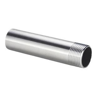 304不锈钢加长管子单头丝400mm不锈钢焊接加厚单头外丝4分管配件