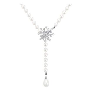 珍珠毛衣链长款2025年新款潮高档时尚女秋冬季挂件配饰项链装饰品