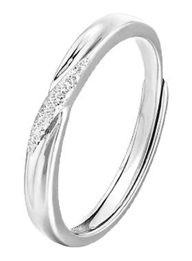 卡蒂罗熠熠浪漫女开口戒指S925银轻奢时尚小众设计生日礼物送女友