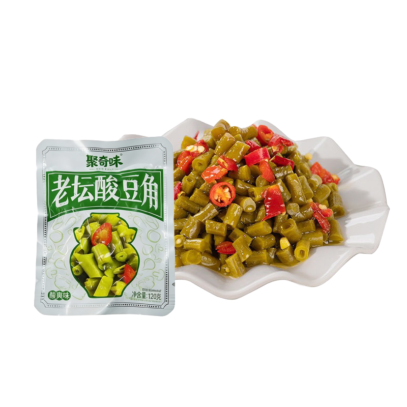 聚奇味酸豆角16g袋装酸豆角独立小包装缸豆香辣脆爽萝卜干下饭菜