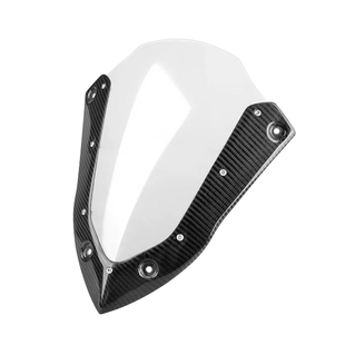 适用23-24款雅马哈XMAX300改装碳纤维运动风挡 竞技前挡风导流罩