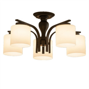 美式乡村简约复古铁艺客厅卧室餐厅适宜低楼层欧式吸吊灯分区包邮