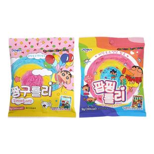 韩国进口joen跳跳糖彩色棉花糖儿童糖果蜡笔小新联名棉花糖零食品