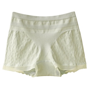 安全裤蕾丝不卷边莫代尔高腰轻收腹纯棉底裆防走光平角裤夏季透气