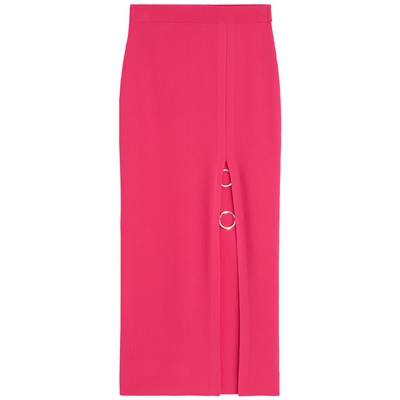 bebe夏季新款开叉针织半裙