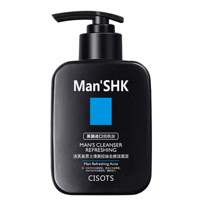 控油清洁黑头男士洗面奶洁芙泉