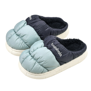 巴拉巴拉儿童棉拖鞋男童冬季宝宝室内家居中大童加绒加厚女童拖鞋