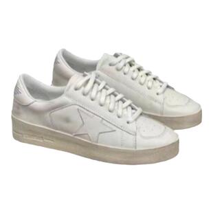 星星鞋GG韩国做旧经典百搭脏脏板鞋女内增高脏脏牛皮小白鞋休闲鞋