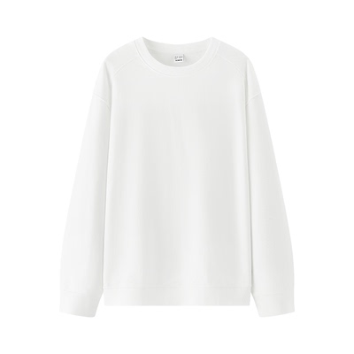 森马休闲通勤纯色基础圆领卫衣男