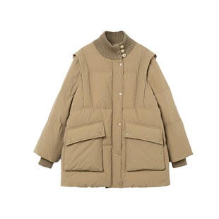 糖皮出品 此皆良辰 90白鹅绒 冬季厚实保暖实穿 中长款高领鹅绒服