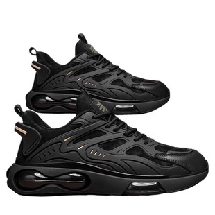 新款男鞋运动鞋秋季2025黑色学生潮鞋老爹鞋跑步鞋男士休闲鞋防臭