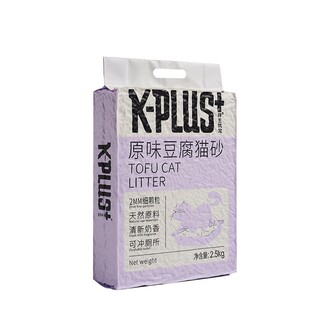 KPLUS细豆腐猫砂奶香原味除臭奶香植物不粘底吸水结团快可冲马桶