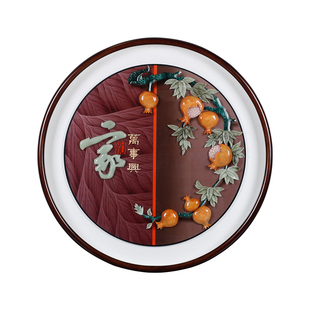 入户玄关画现代轻奢高档新中式客厅背景墙装饰画3d立体过道玉雕画