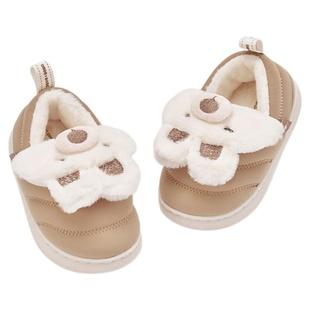 戴维贝拉女童拖鞋包跟家居鞋2026冬季新款男宝棉鞋儿童室内鞋子