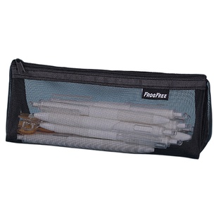 网纱透明笔袋定制印logo小学生文具奖品大容量培训班招生宣传礼品