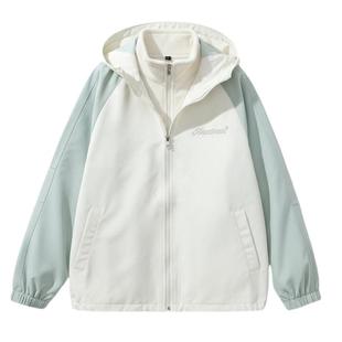 女大童三合一可拆卸冲锋外套春秋款2025新款儿童秋冬初中生上衣