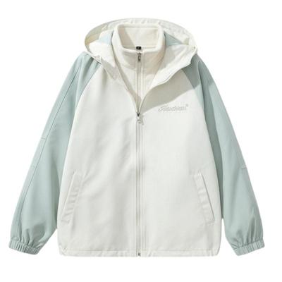 女大童三合一可拆卸冲锋外套春秋款2025新款儿童秋冬初中生上衣