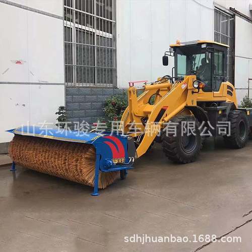 车载式滚刷扫雪机装载机大型路面清雪刷市政道路环卫扫雪机