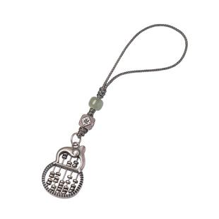 琼睿福禄葫芦手机挂件创意财源算盘纯银手机链挂绳U盘挂坠饰品短款手机挂饰高档复古创意钥匙扣挂饰包包挂件