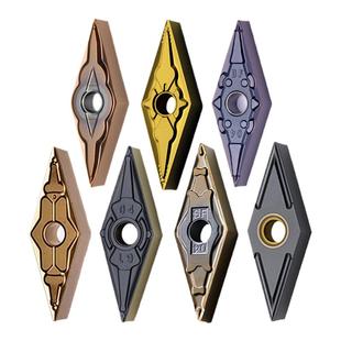 35度菱形数控刀片VNMG160404/8尖刀不锈钢刀粒硬质合金外圆车刀片