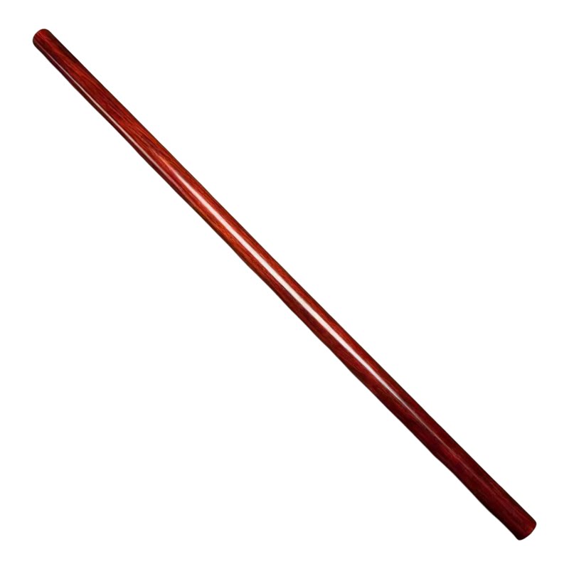 小叶紫檀武术棍健身棍升级加长紫檀木圆棒太极棍实木防身棍手工作