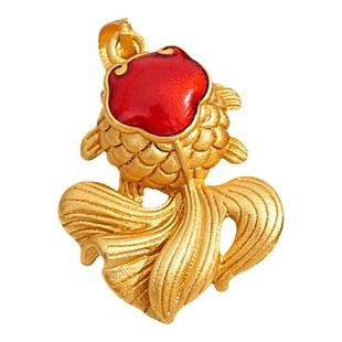 古法沙金鱼年年有鱼余狐狸鱼水之欢diy配件配珠手链手串手工编织