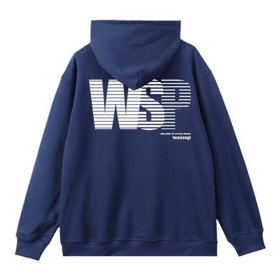 WASSUP美式重磅字母卫衣男连帽