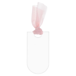 跨境亚克力拱形带丝带空白座位标签牌透明婚礼派对名片预留标志牌