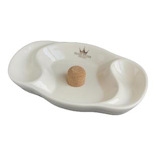 烟斗烟灰缸皇冠陶瓷骨瓷多功能烟灰缸家用磕烟器创意高端双烟斗架