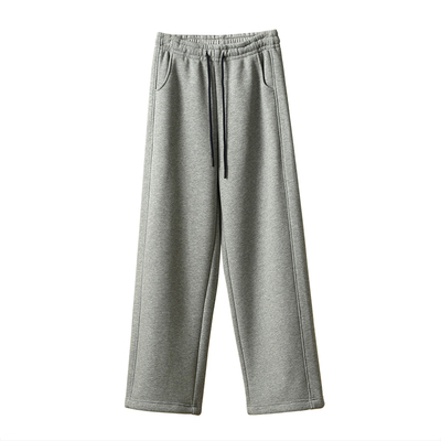 女士一体加绒卫裤两穿休闲裤