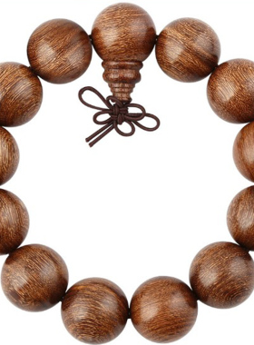 天然多宝珠108颗乌木民族风情侣