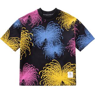 JUZI STORE童装粗针夏日花火中袖连衣裙女童1026501