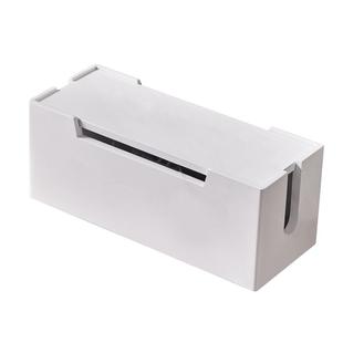 实木插线板收纳盒客厅插座插排电源线整理线盒充电线数据线集线盒