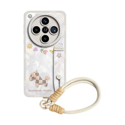 马卡龙小马！腕带挂绳液态硅胶壳