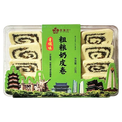 粗粮南京特产奶皮卷糕点