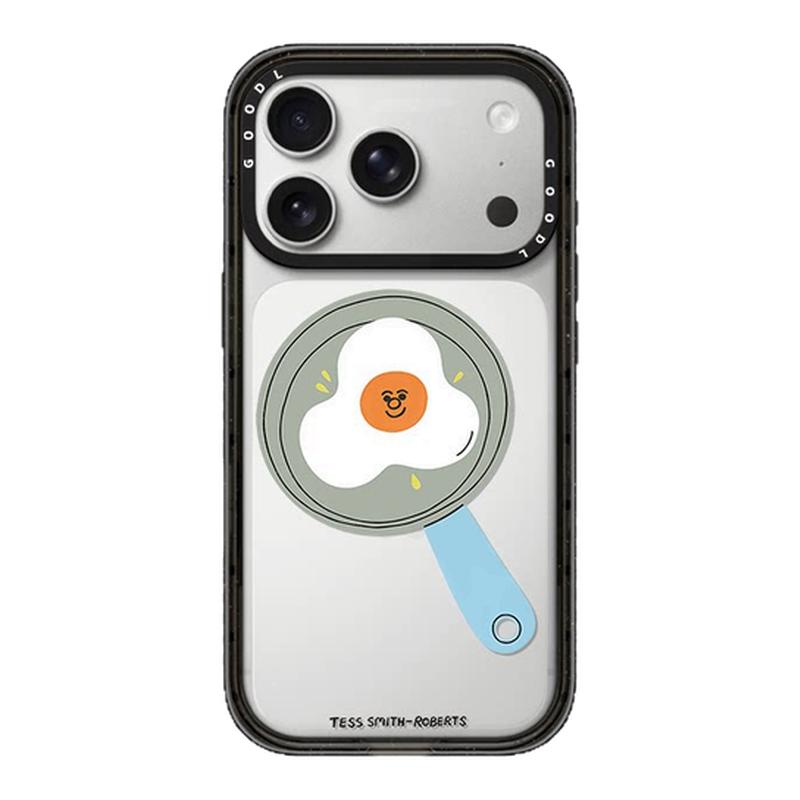 CASETiFiY联名艺术家Tess Smith-Roberts煎蛋奶茶适用苹果iPhone16pro/17ProMax/15手机壳14华强北平替13潮女