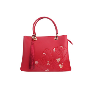 劳斯帅特国风刺绣新款高级感手提妈妈包新中式斜挎大容量