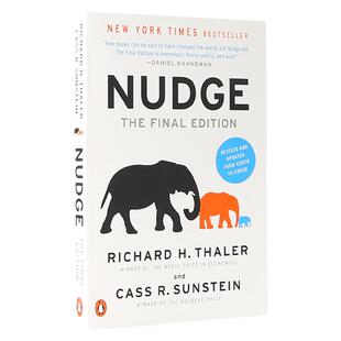 助推 英文原版 Nudge 理查德泰勒 如何做出有关健康财富与幸福的决策 诺贝尔经济学奖得主作品 搭谁动了我的奶酪 滚雪球