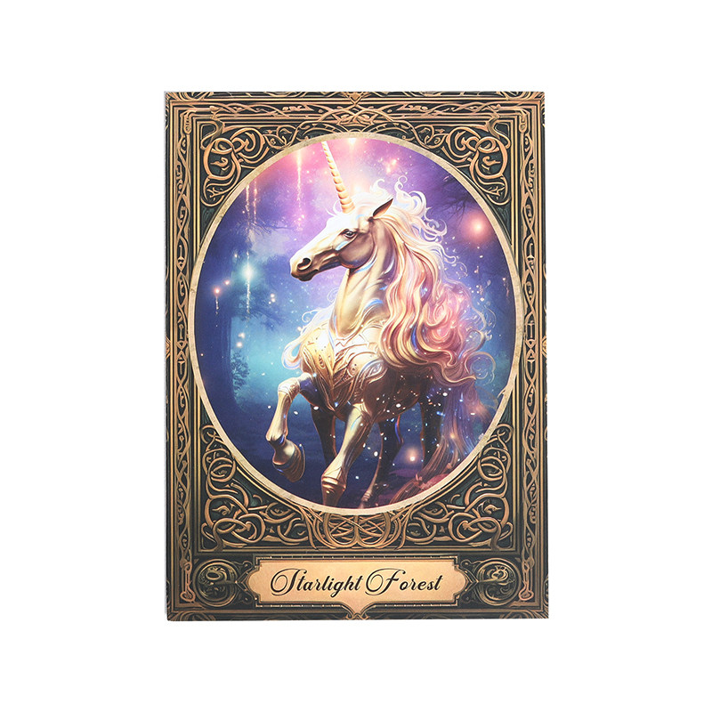 素材纸梦幻魔法独角兽森林猫灯笼