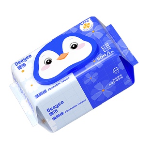 德佑金盏花湿厕纸擦屁屁专用女性经期清爽加厚湿纸巾80抽1包