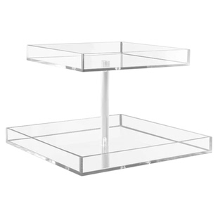 亚克力香水收纳架小样化妆品置物架多层托盘口红陈列架桌面高级感