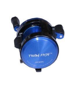 TWINFISH8轴抛投鼓式轮船钓轮打黑路亚鱼轮OC150/200金属自动排线